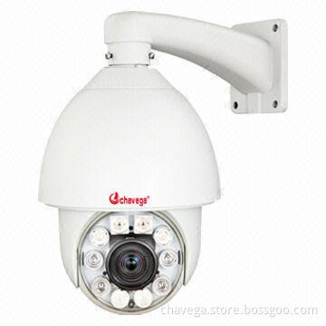 Waterproof 1,000TVL 27x 150m IR auto-tracking security camera with 10x digital zoom